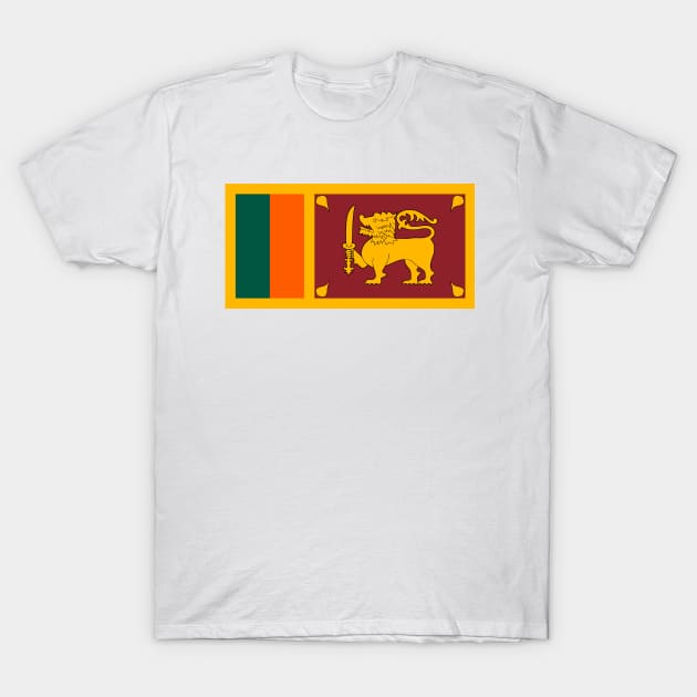 Flag of Sri Lanka T-Shirt by COUNTRY FLAGS